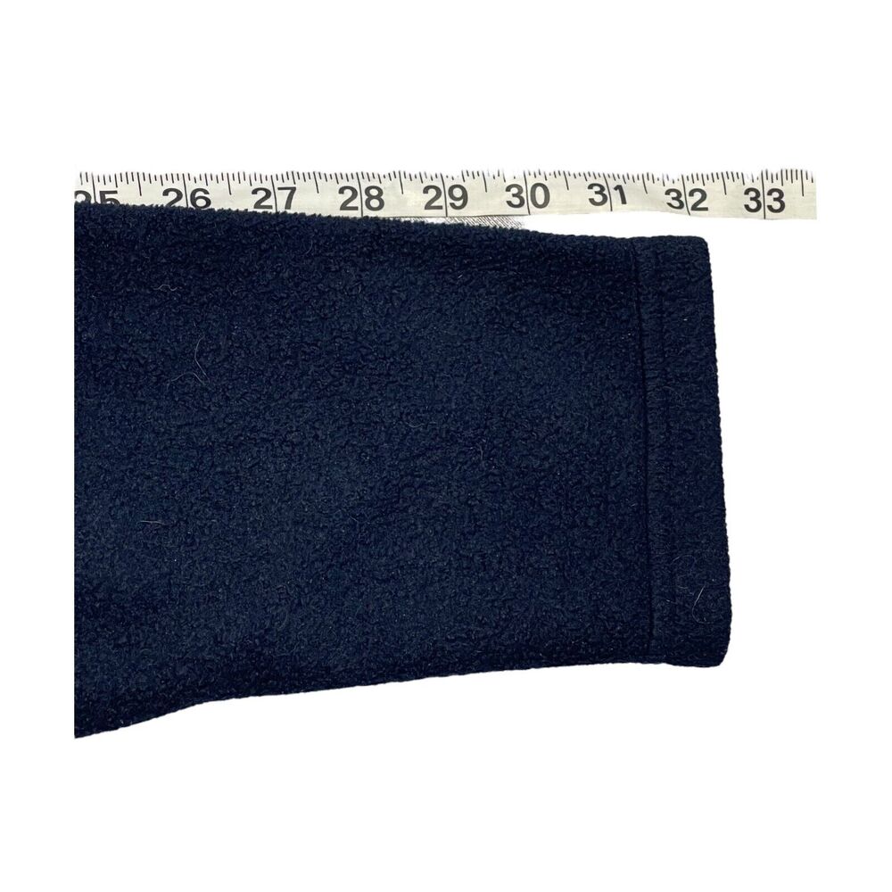 NY Jeans New York & Company Fleece Jacket Men's Medium Navy Blue 100% Polyester - Picture 6 of 6